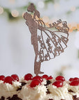 Cake Topper Brautpaar - Tortenfigur Brautpaar für Hochzeitstorte - Suzu Papers