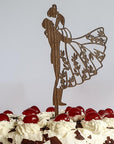 Cake Topper Brautpaar - Tortenfigur Brautpaar für Hochzeitstorte - Suzu Papers