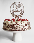 Cake Topper Greenery - Hochzeitstorte Topper personalisiert - Suzu Papers