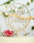 Cake Topper Greenery - Hochzeitstorte Topper personalisiert - Suzu Papers