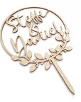 Cake Topper Greenery - Hochzeitstorte Topper personalisiert - Suzu Papers