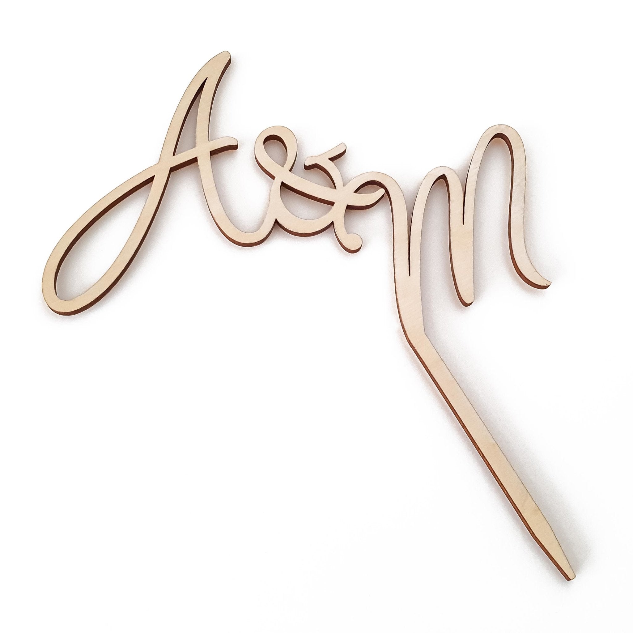 Cake Topper Initialen - Tortendeko Hochzeit