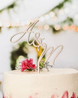 Cake Topper Initialen - Tortendeko Hochzeit
