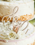 Cake Topper Initialen - Tortendeko Hochzeit