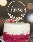 Cake Topper Love Blätterkranz - Suzu Papers