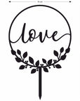 Cake Topper Love Blätterkranz - Suzu Papers