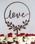 Cake Topper Love Blätterkranz - Suzu Papers