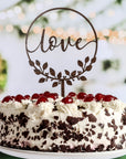Cake Topper Love Blätterkranz - Suzu Papers