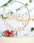 Cake Topper Love Blätterkranz - Suzu Papers