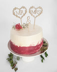 Herz Cake Topper Hochzeit Holz - Suzu Papers
