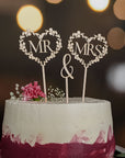 Herz Cake Topper Hochzeit Holz - Suzu Papers