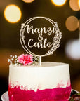 Tortenaufleger Hochzeit mit Namen - Suzu Papers