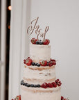 Cake Topper Initialen - Tortendeko Hochzeit