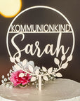 Tortenaufleger Kommunion - Personalisierte Tortendeko zur Kommunion - Suzu Papers