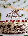 Tortenaufleger Konfirmation - Tortendeko Konfirmation - Cake Topper Konfirmation - Suzu Papers