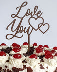 Cake Topper Love you - Suzu Papers