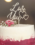Cake Topper Love you - Suzu Papers