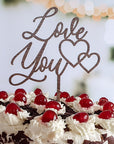 Cake Topper Love you - Suzu Papers