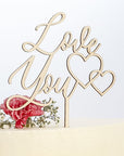 Cake Topper Love you - Suzu Papers