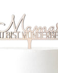 Cake Topper Mama du bist wunderbar - Suzu Papers