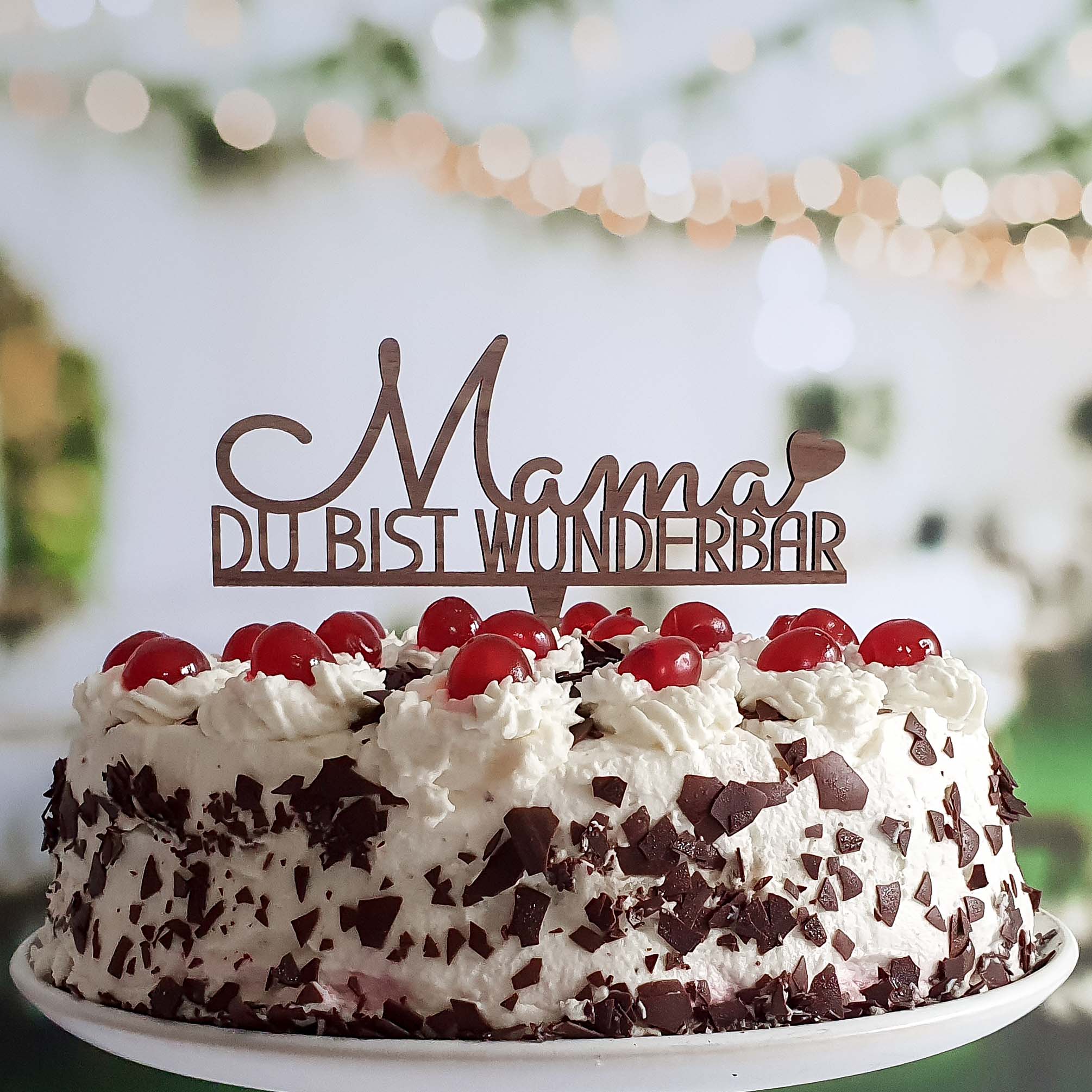 Cake Topper Mama du bist wunderbar - Suzu Papers