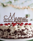 Cake Topper Mama du bist wunderbar - Suzu Papers