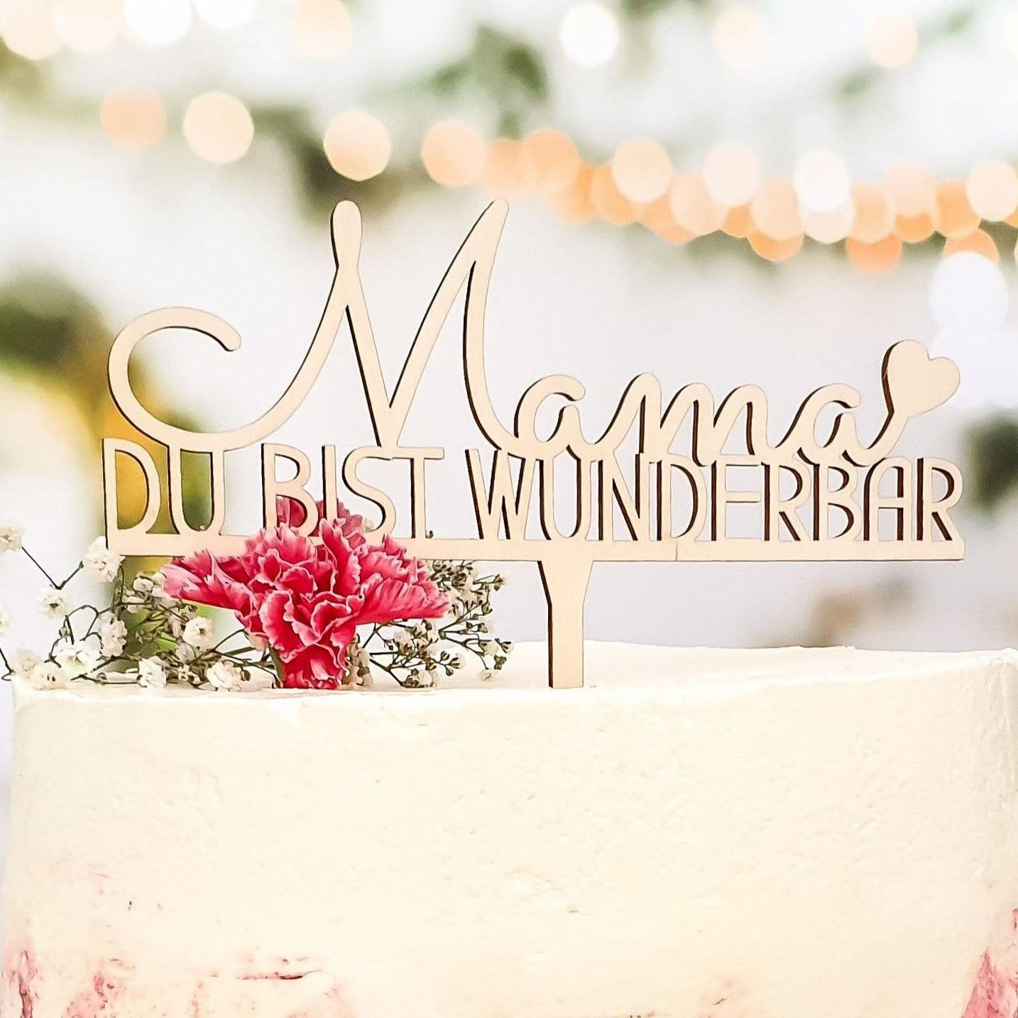 Cake Topper Mama du bist wunderbar - Suzu Papers