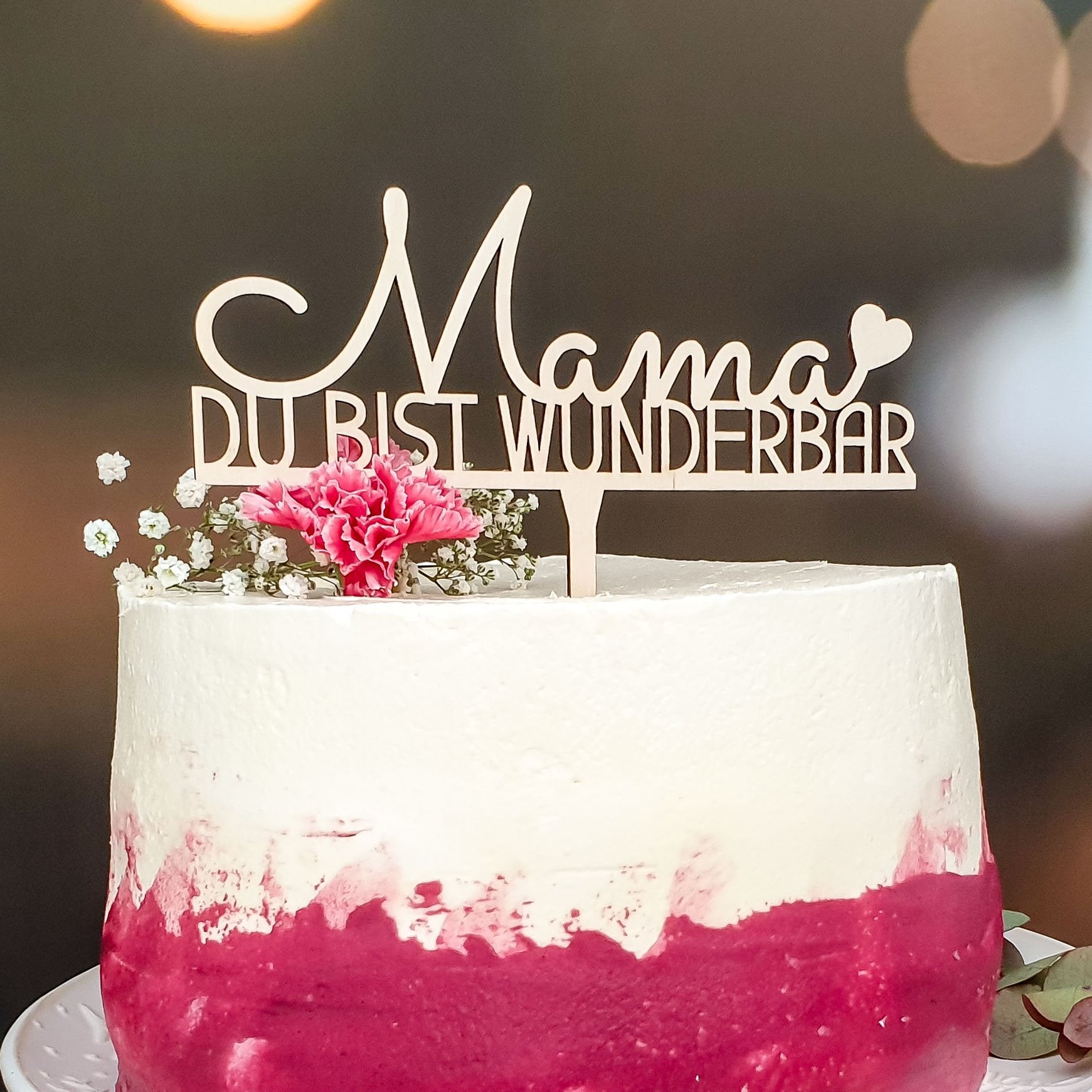 Cake Topper Mama du bist wunderbar - Suzu Papers