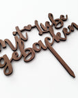 Cake Topper Mit Liebe gebacken - Suzu Papers