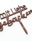 Cake Topper Mit Liebe gebacken - Suzu Papers
