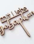 Cake Topper Mit Liebe gebacken - Suzu Papers