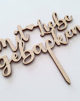 Cake Topper Mit Liebe gebacken - Suzu Papers
