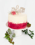 Torten Topper Hochzeit Mr & Mrs personalisiert - Suzu Papers