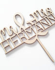 Torten Topper Hochzeit Mr & Mrs personalisiert - Suzu Papers