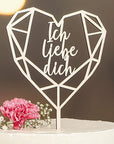 Cake Topper Geschenk ich liebe dich - Suzu Papers