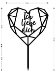 Cake Topper Geschenk ich liebe dich - Suzu Papers