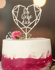Cake Topper Geschenk ich liebe dich - Suzu Papers