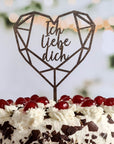 Cake Topper Geschenk ich liebe dich - Suzu Papers