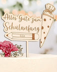 Tortenaufleger Schulanfang - Tortendeko zum Schulanfang - Suzu Papers