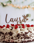 Tortenaufleger Taufe personalisiert - Kuchendeko zur Taufe - Suzu Papers