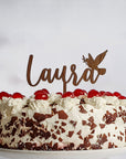 Tortenaufleger Taufe personalisiert - Kuchendeko zur Taufe - Suzu Papers