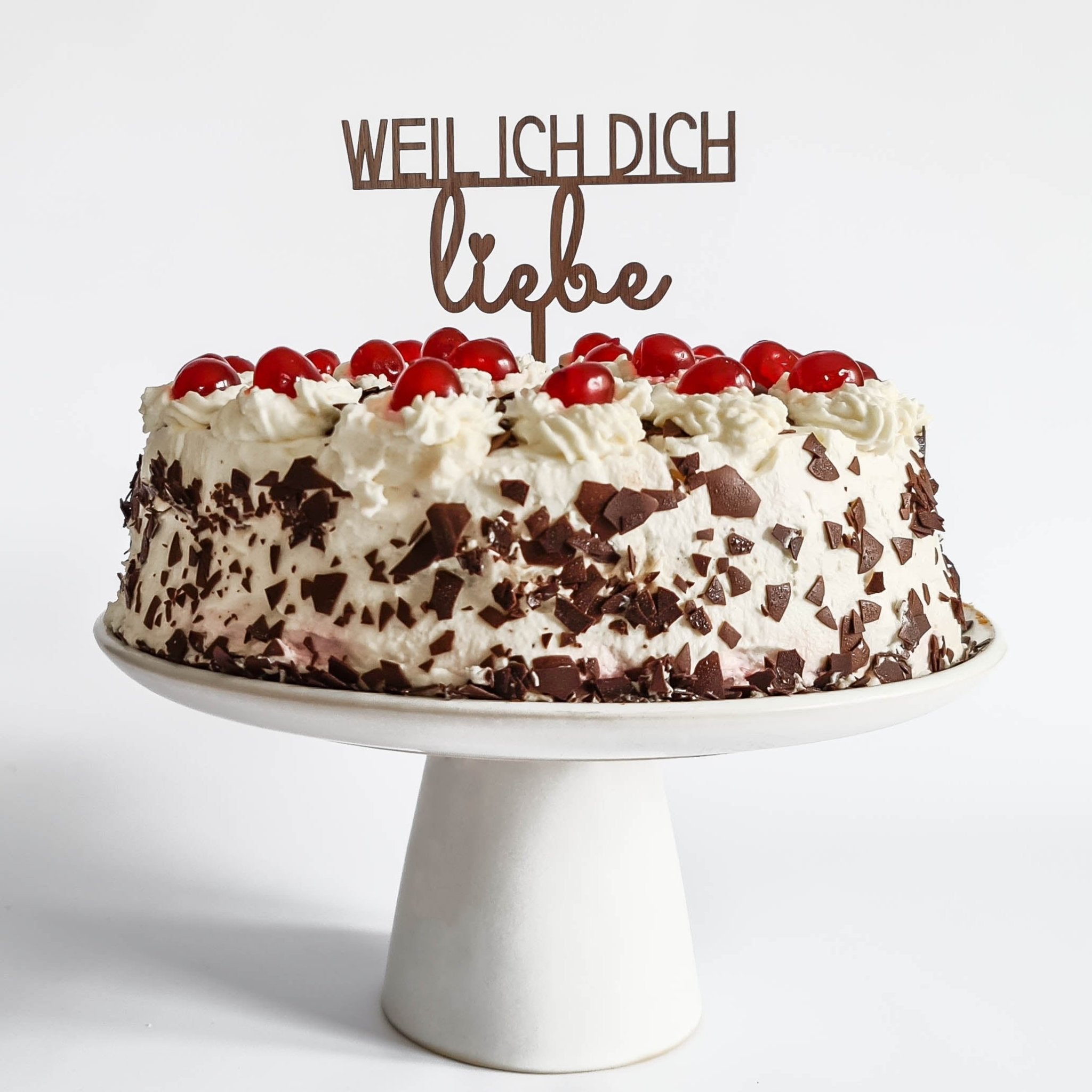 Weil ich dich liebe Cake Topper - Suzu Papers