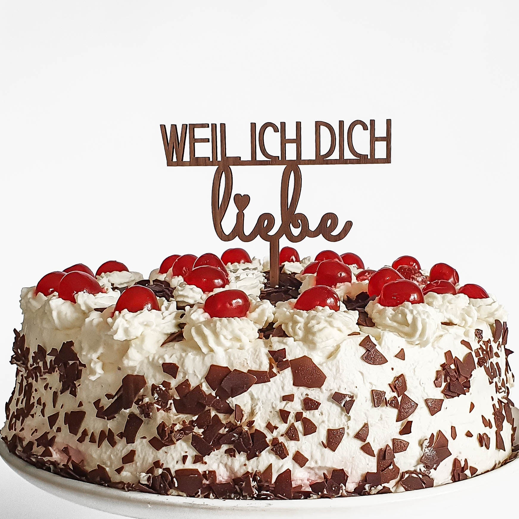 Weil ich dich liebe Cake Topper - Suzu Papers