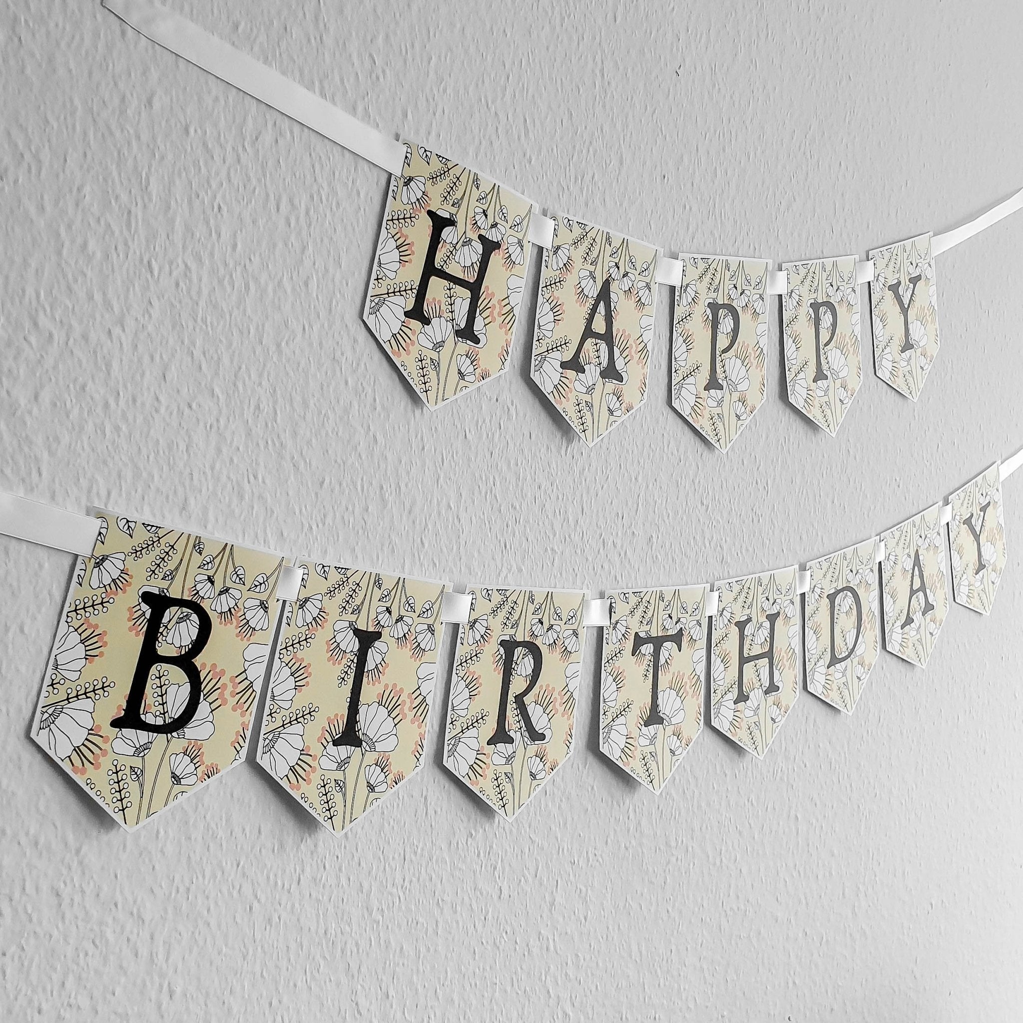 DIY Wimpelkette Clipart - Banner zum Selbstausdrucken - Suzu Papers