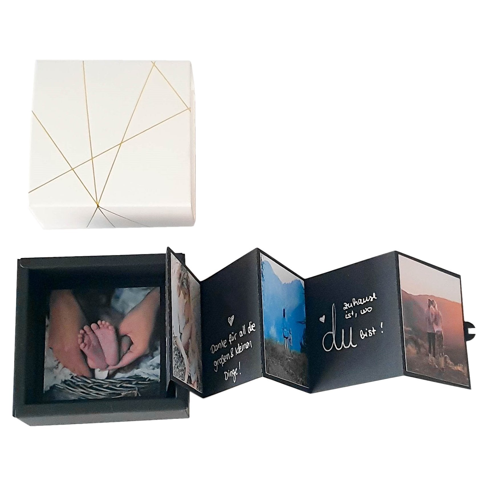 DIY Fotoalbum Geschenkbox Hochzeitstag - Personalisierte Geschenke zum Hochzeitstag - Suzu Papers