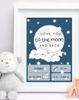 DIY Geburtsposter personalisiert zum selber Ausdrucken - Suzu Papers