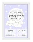 DIY Geburtsposter personalisiert zum selber Ausdrucken - Suzu Papers