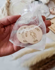 Entscheidungsmünze Mama Papa - Lustiges Geschenk zur Geburt für die Eltern - Suzu Papers