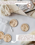 Entscheidungsmünze Mama Papa - Lustiges Geschenk zur Geburt für die Eltern - Suzu Papers