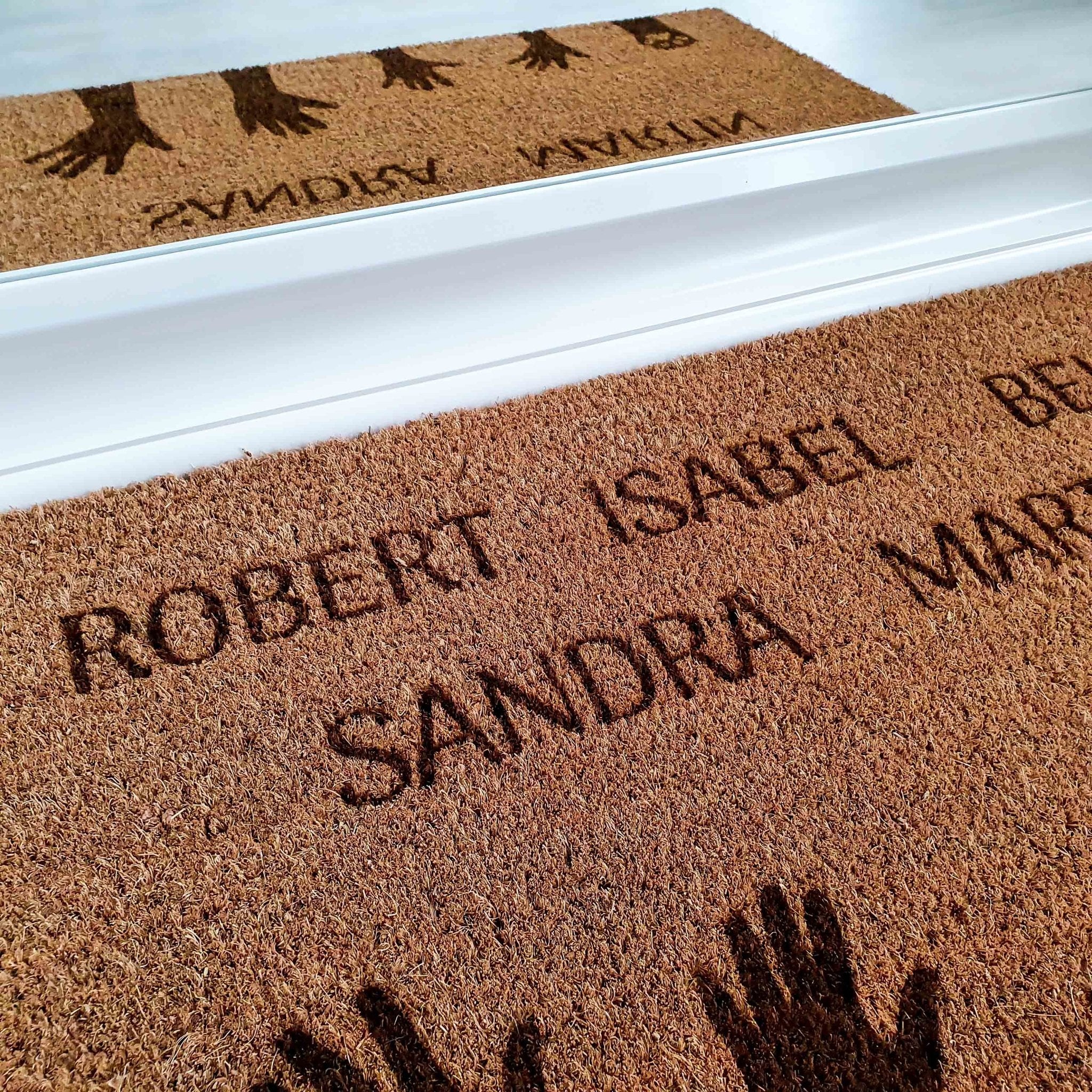 Fußmatte mit Namen und Pfoten - Suzu Papers